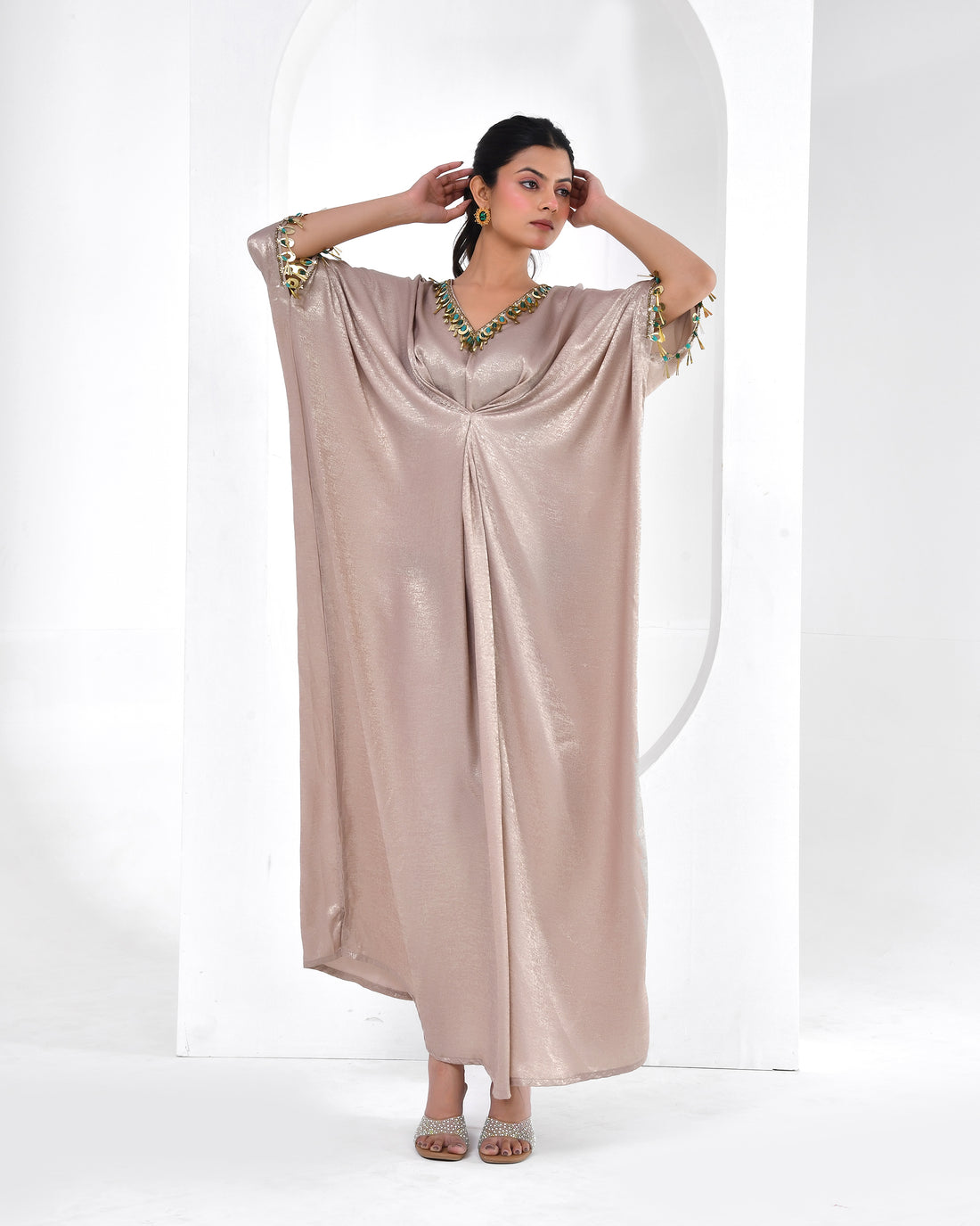 Cocktail  Kaftan Shimmer Dress