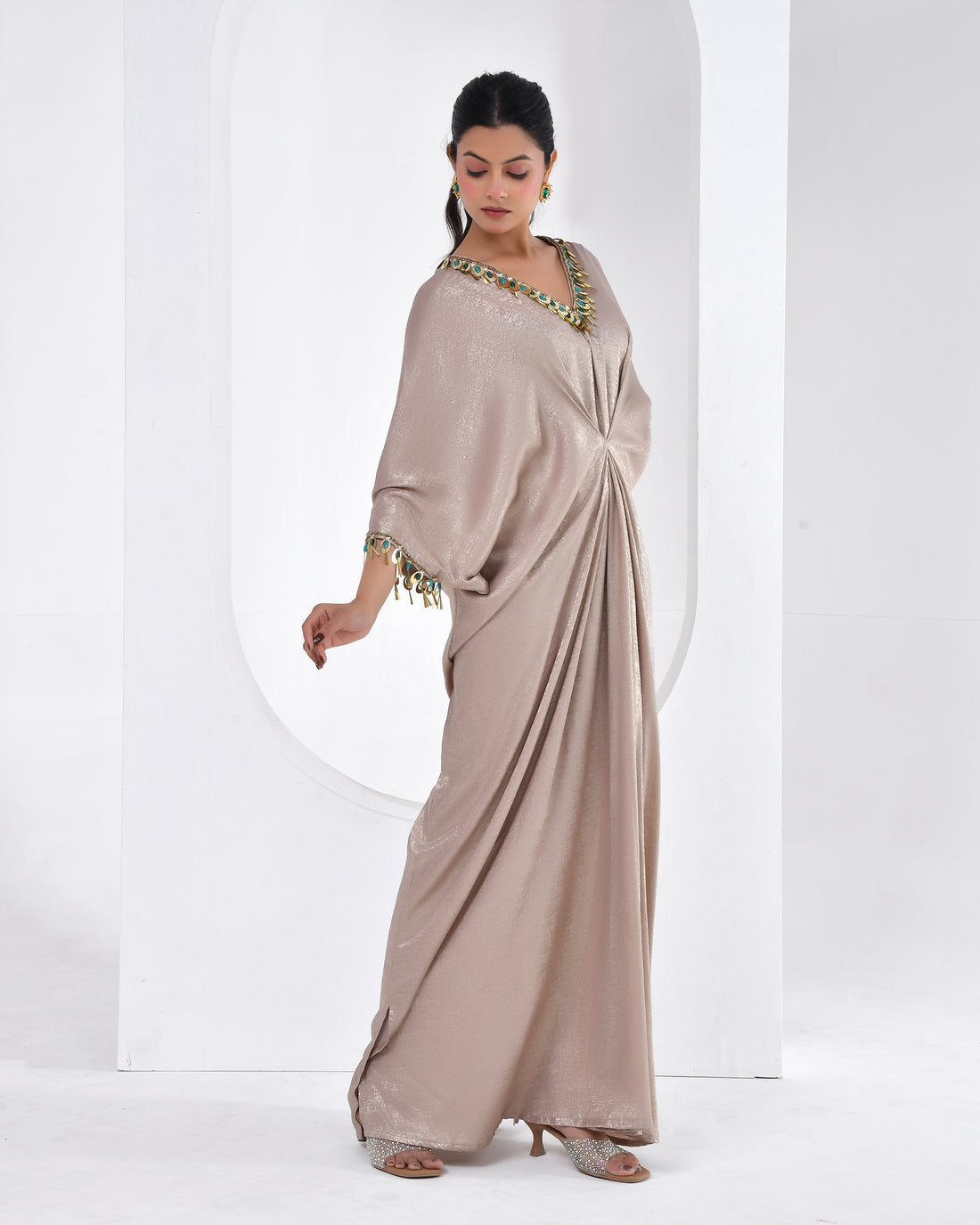 Cocktail  Kaftan Shimmer Dress