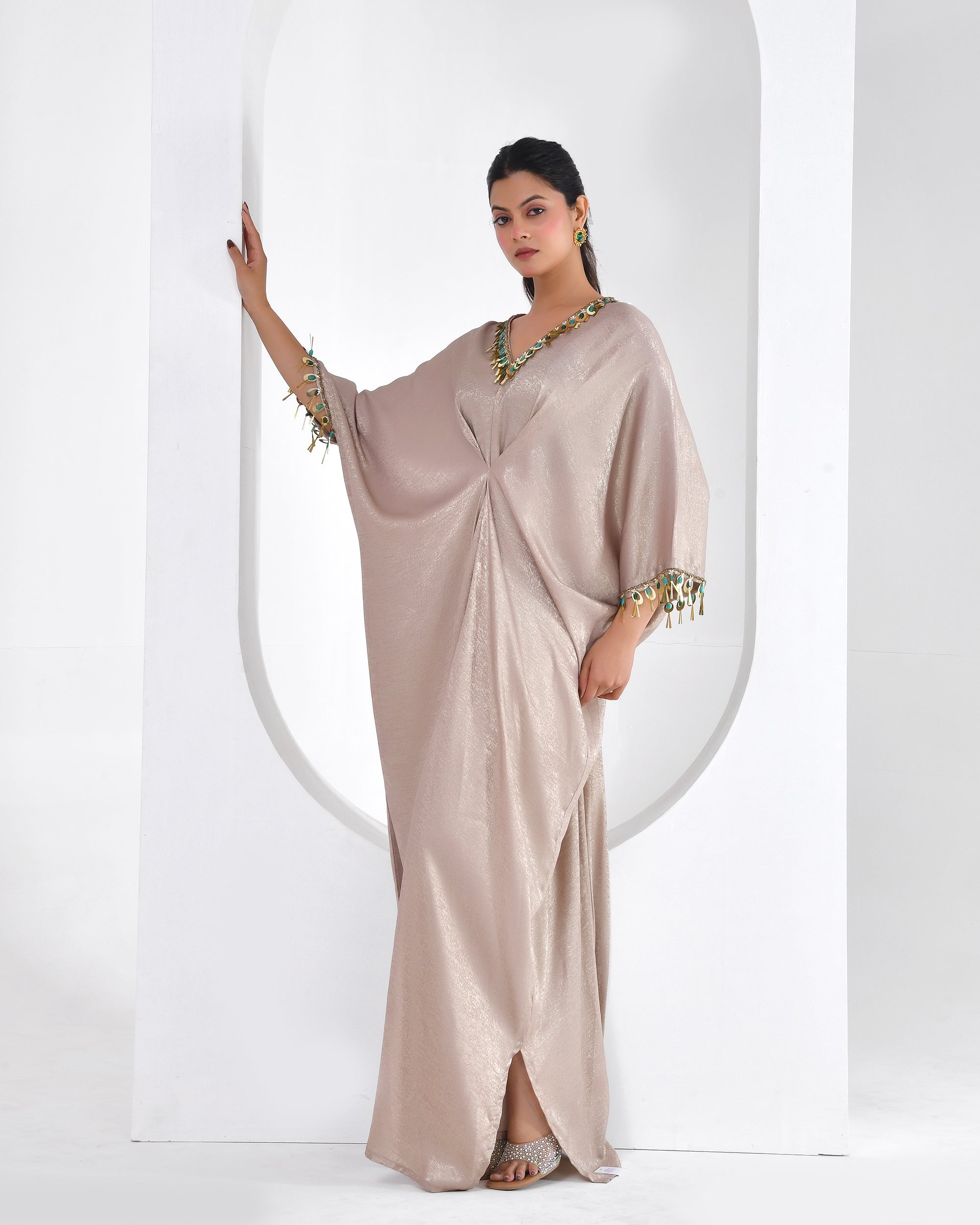 Cocktail  Kaftan Shimmer Dress