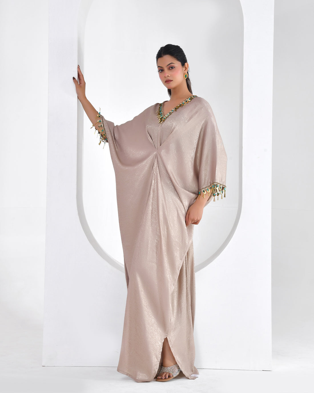 Cocktail  Kaftan Shimmer Dress