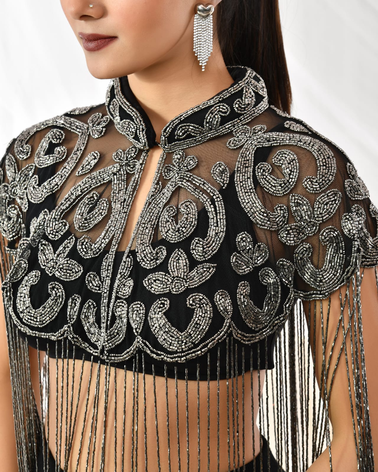 Mercury Enchant Beaded Cape