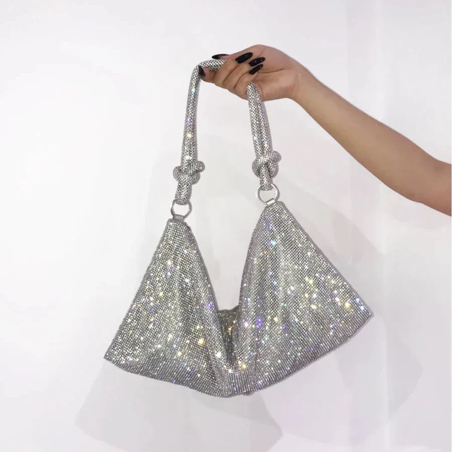 Dual Knot Handle Shoulder Bag