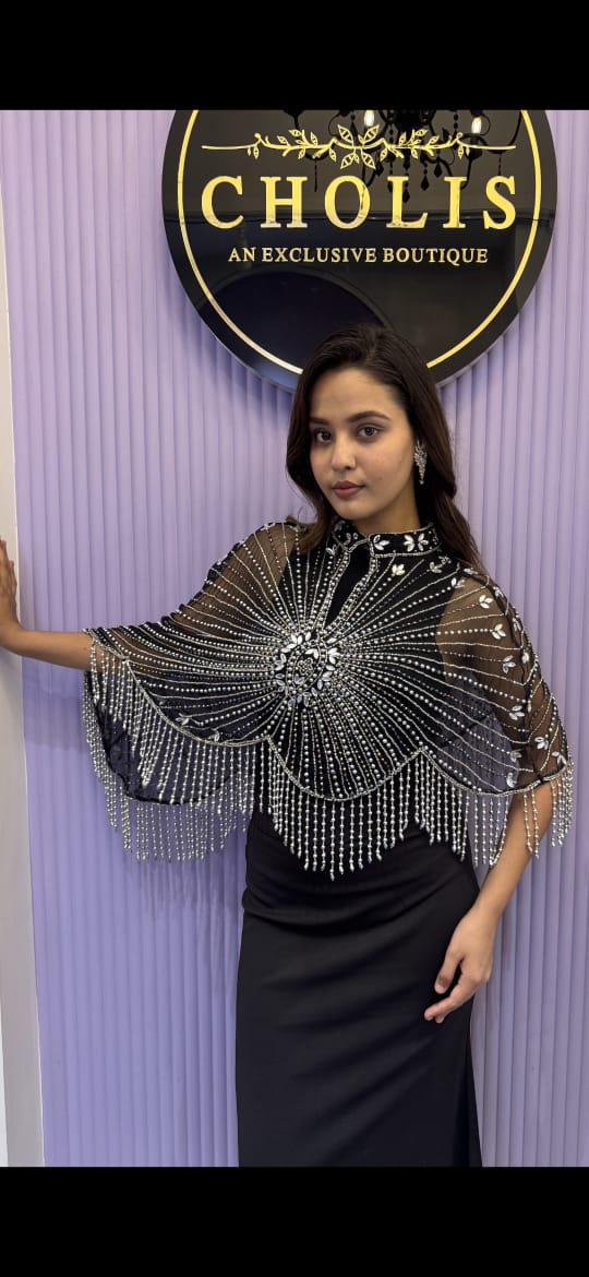 Diamond Long Butterfly Cape