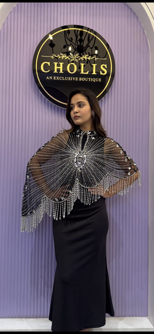 Diamond Long Butterfly Cape