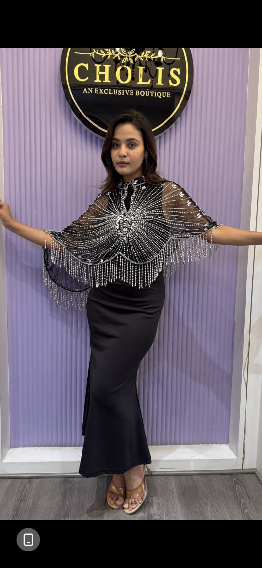 Diamond Long Butterfly Cape