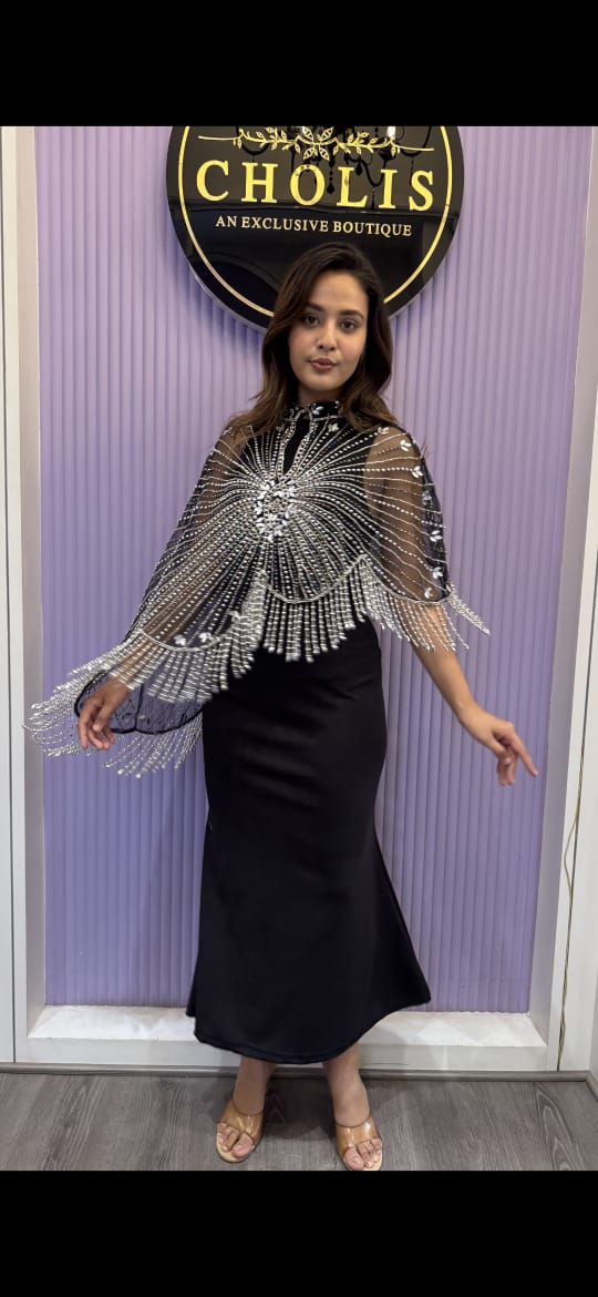 Diamond Long Butterfly Cape