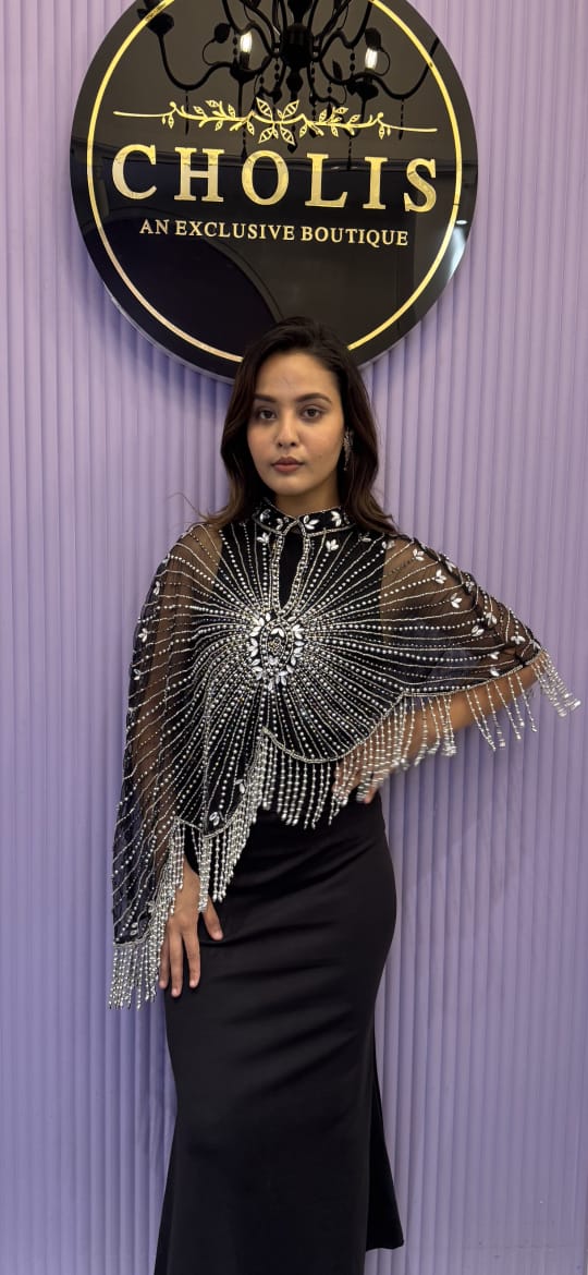 Diamond Long Butterfly Cape