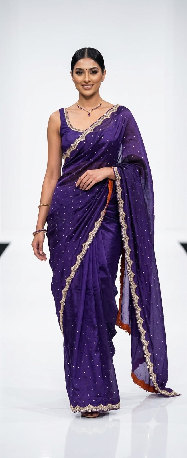 Regal Amethyst Saree