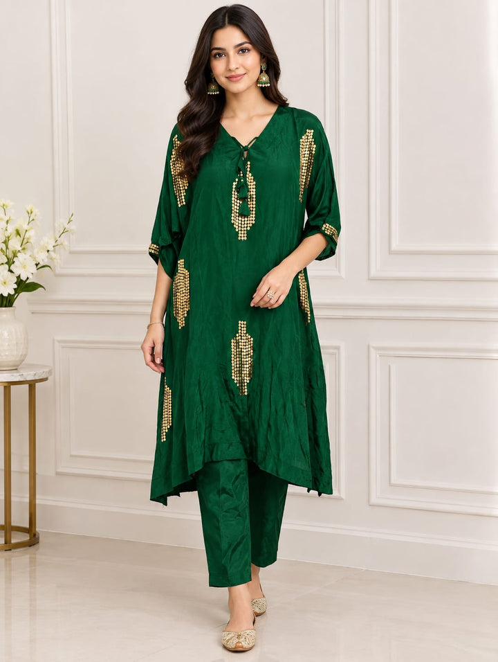 Emerald Luxe Kurta  Set