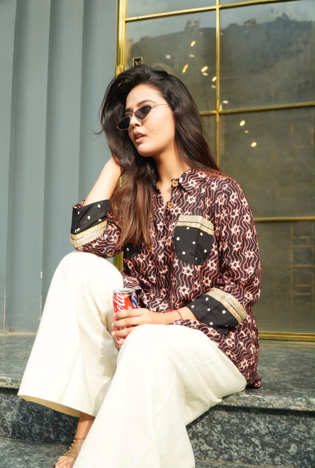 Bloom Linen Kurta Set