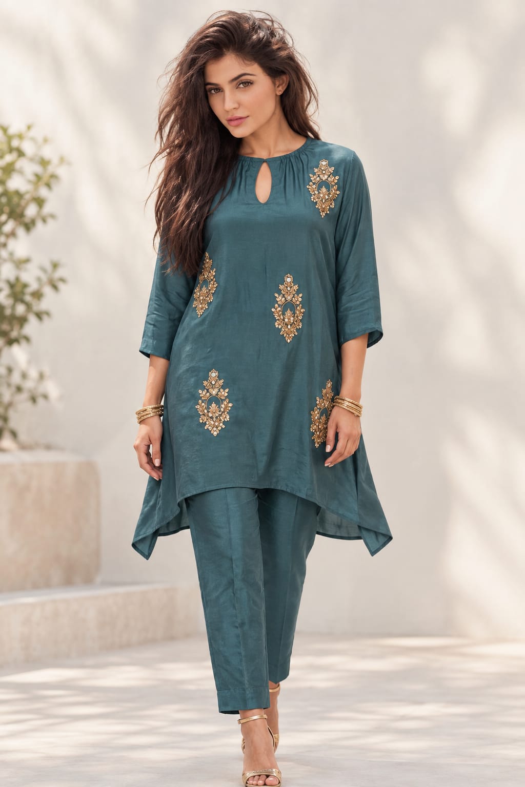 Embellished Kaftan Co-Ord Set