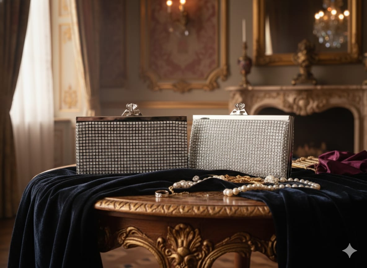 The Rhinestone clutch