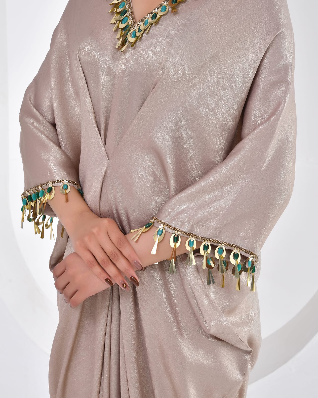 Cocktail  Kaftan Shimmer Dress