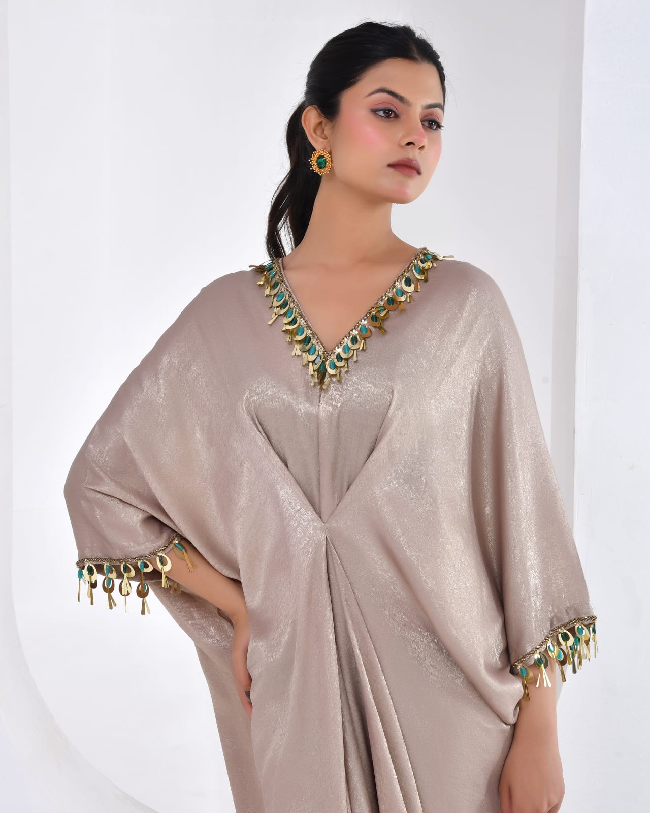 Cocktail  Kaftan Shimmer Dress