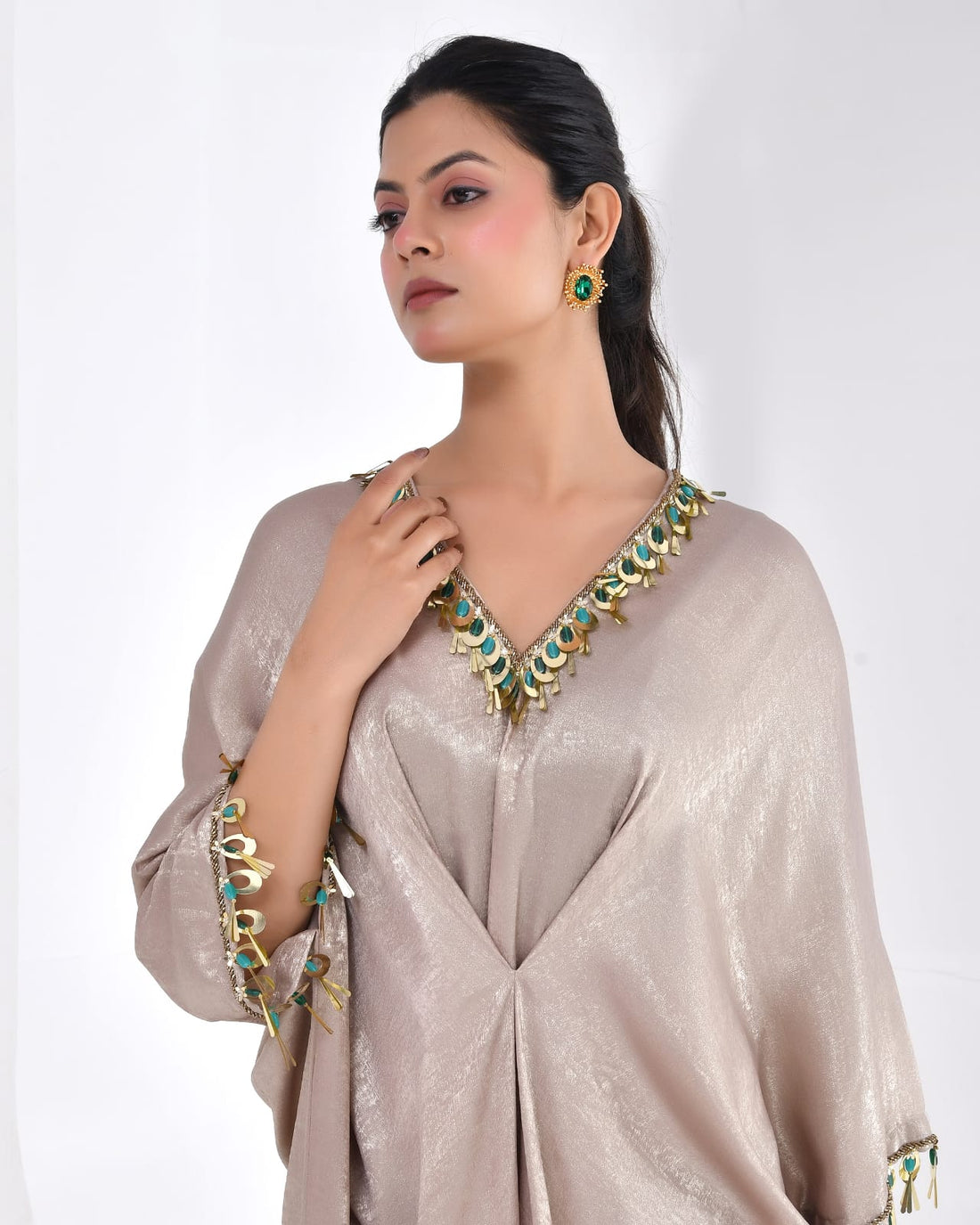 Cocktail  Kaftan Shimmer Dress