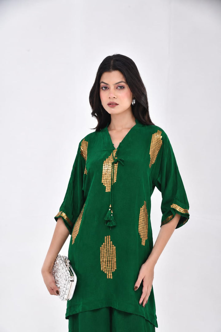 Emerald Luxe Kurta  Set
