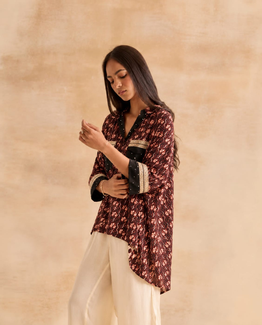 Bloom Linen Kurta Set