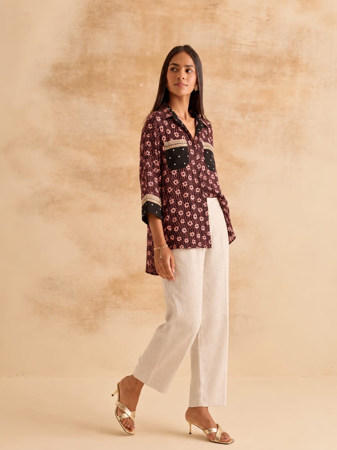 Bloom Linen Kurta Set