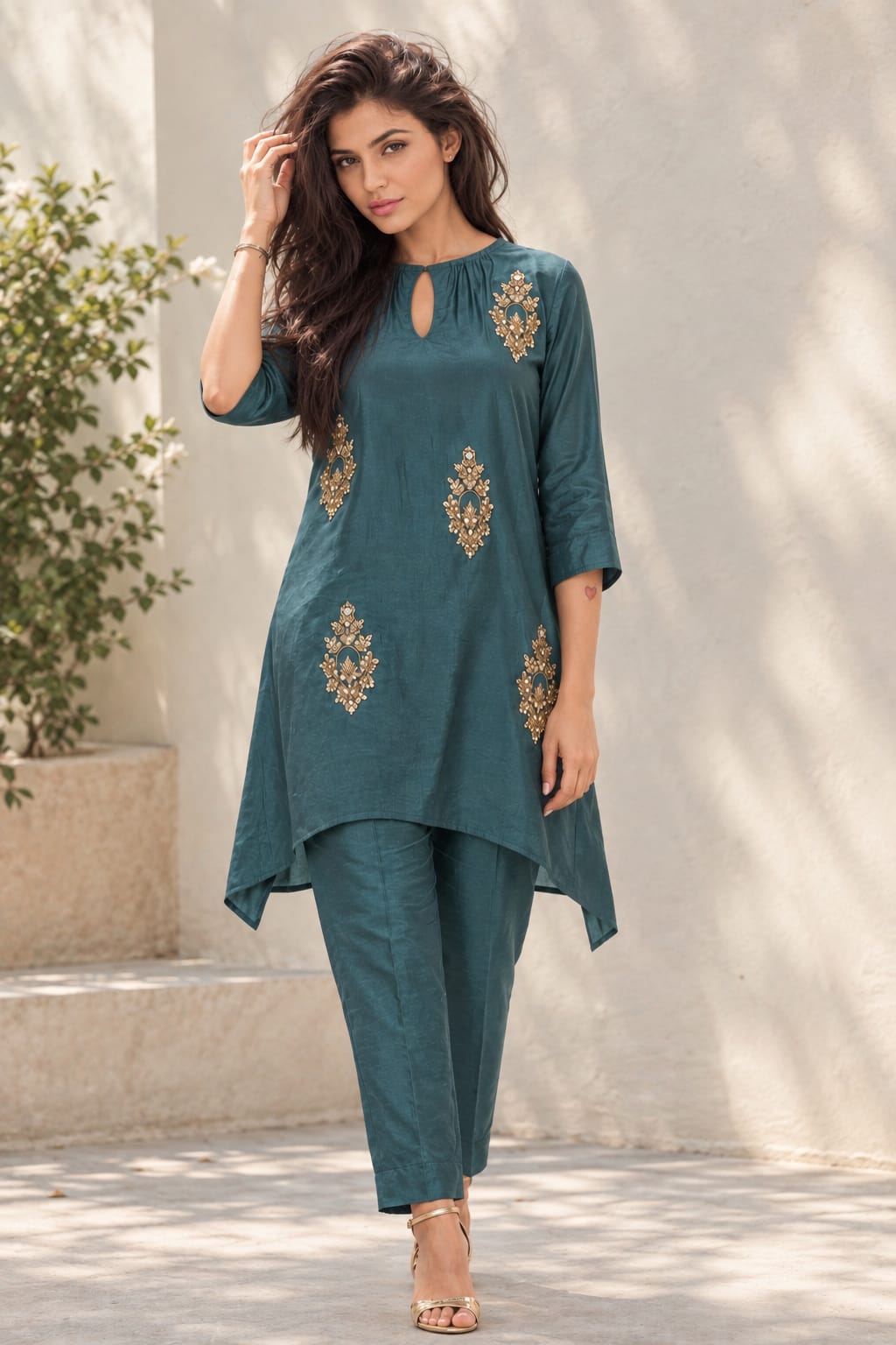 Embellished Kaftan Co-Ord Set