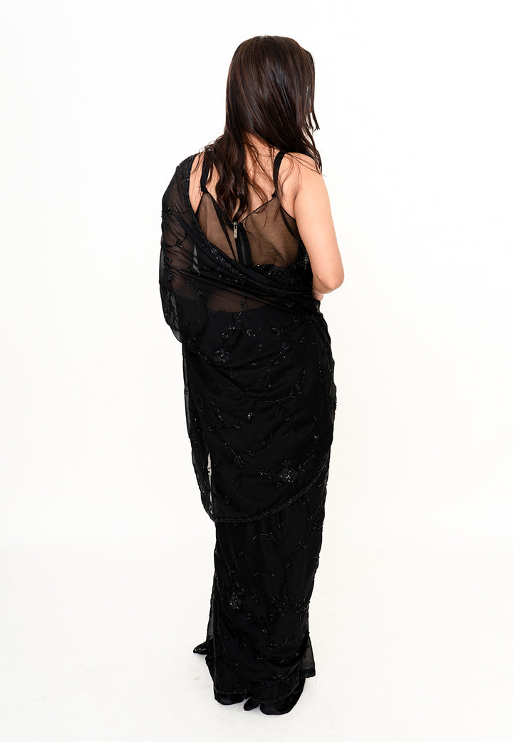 Georgette cocktail saree