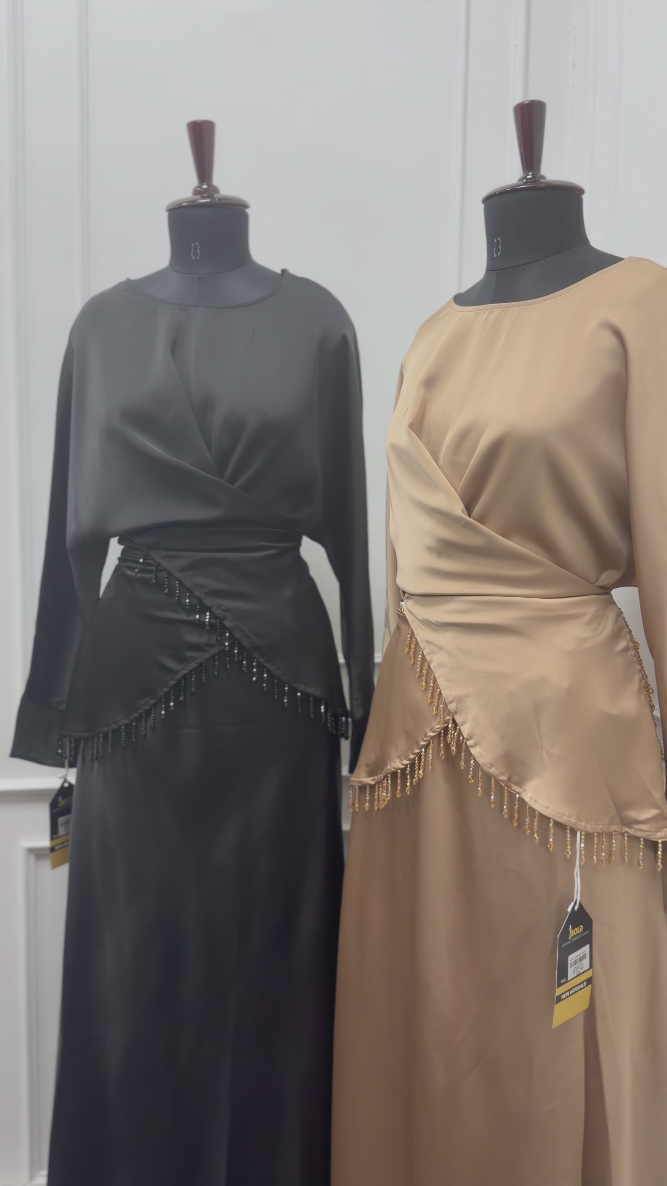 Fringe detailing Satin Co-ord Set