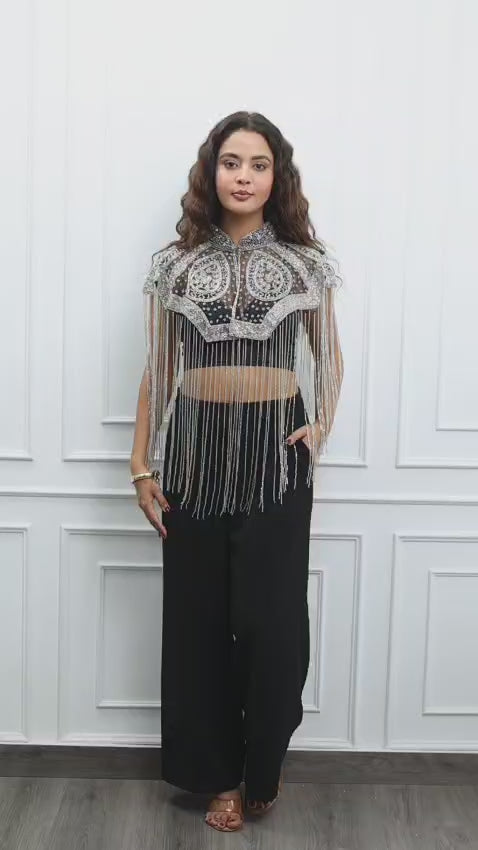 Moonlight Silver tubelight cape